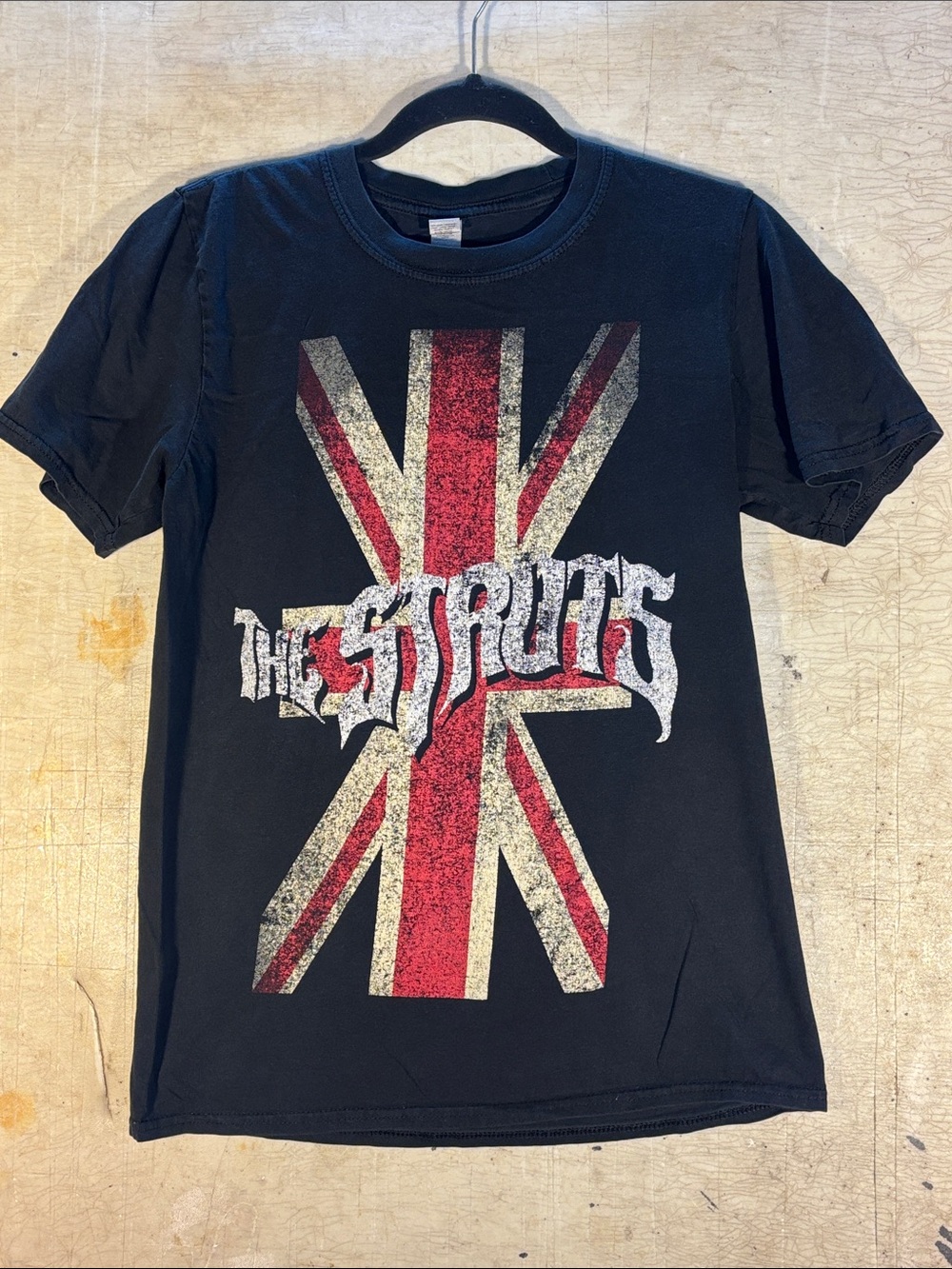 Graphic Tee - Black with Red & Cream Union Jack